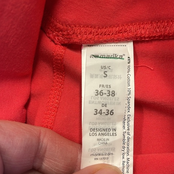 Marika NWT Cayene Red 7” Athletic Bike Shorts Size Small - Picture 5 of 9